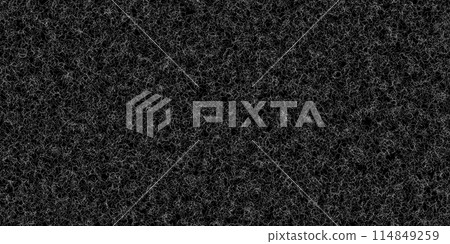 White cat lint on black fabric seamless pattern 114849259