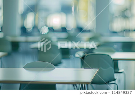 Empty classroom defocused background. Back to school concept 114849327