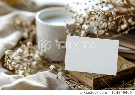 Elegant Business Card Design with Boho Flair and Neutral Tones 114849469