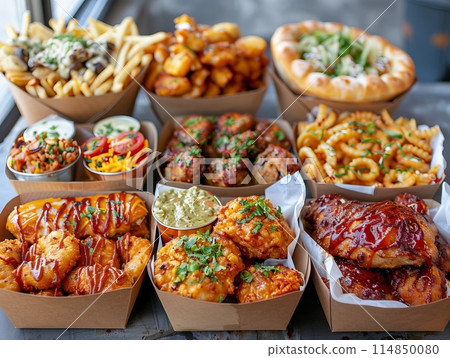 Catering Bundles food in box to go for Sports Fans Catering Bundles food in box to go for Sports Fans 114850080
