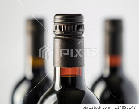 Recycled PET Wine Bottle on background 114850148