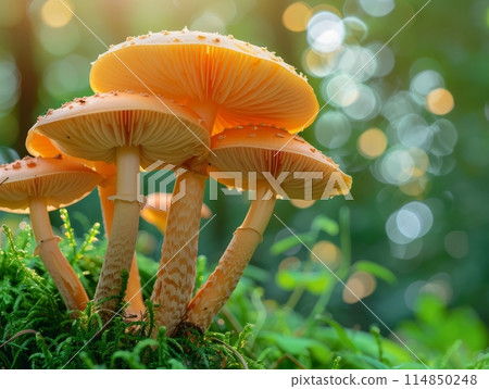 Magic mushrooms, also known as psilocybin mushrooms 114850248