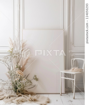 beautiful blank poster wedding seating chart 114850293