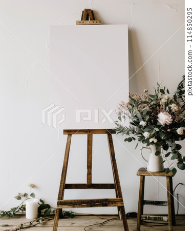 beautiful blank poster wedding seating chart 114850295