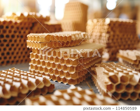 Rippled Paper Eco-friendly Packaging Rippled Paper Eco-friendly Packaging 114850589