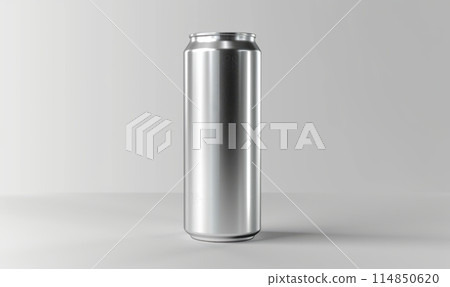 Blank Can Mockup Template on White Background Blank Can Mockup Template on White Background 114850620