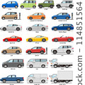 按車型和車身類型劃分的汽車插圖 114851564