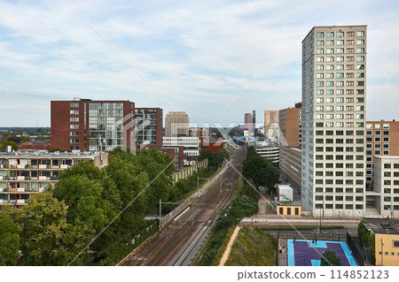 City view of Tilburg, Netherlands 114852123