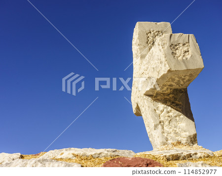 Medieval cross on a tombstone Medieval cross on a tombstone 114852977