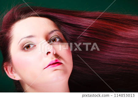 Face of attractive young woman. 114853013