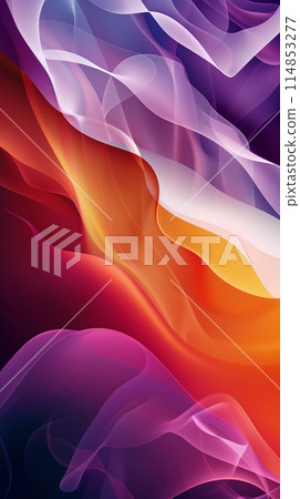 Abstract Wavy Surface Colorful Wallpaper 114853277