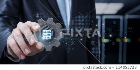 The concept of setting up a database. The concept of setting up a database. 114853728