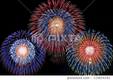 煙火表演圖片：煙火點亮夏日夜空 114854342