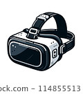 簡單的VR護目鏡插圖 114855513