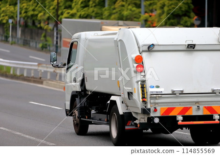 Garbage truck (garbage truck) image 114855569
