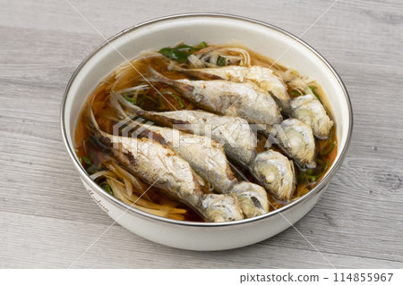 Horse mackerel, small horse mackerel, small horse mackerel Deep-fried horse mackerel marinated in Nanbanji sauce 114855967