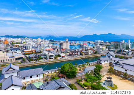 Cityscape of Imabari, Ehime Prefecture 114857376