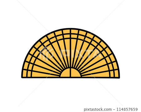 簡單的量角器插畫素材 114857659