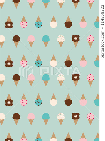 Colorful ice cream background material 114858222