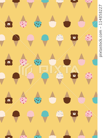 Colorful ice cream background material 114858227
