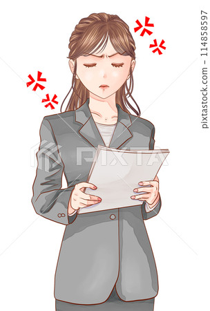 套裝OL描述生氣 114858597