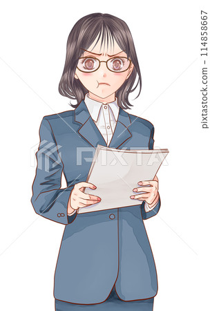 套裝OL描述生氣 套裝OL描述生氣 114858667