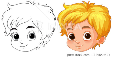 Colorful Boy Character Illustration 114859425