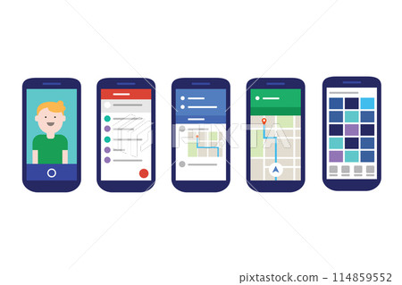 mobile apps user interface with material design style flat experience mobile apps user interface with material design style flat experience 114859552