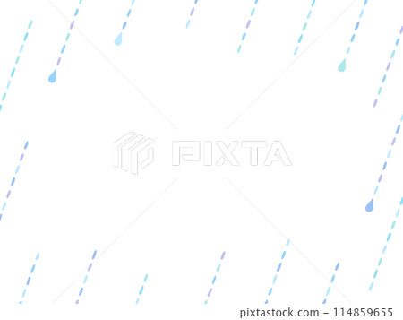 Hand-drawn rain frame Hand-drawn rain frame 114859655