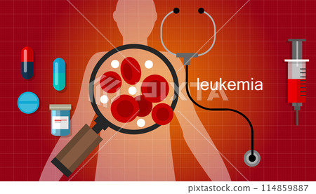 leukemia cancer blood leukaemia disease concept vector leukemia cancer blood leukaemia disease concept vector 114859887