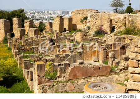 Ruins of house of Hannibal at the excavations of Carthage Ruins of house of Hannibal at the excavations of Carthage 114859892