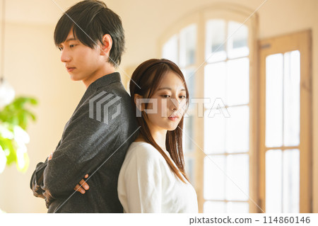 A couple fighting A couple fighting 114860146