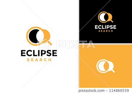 Eclipse logo design inspiration. Eclipse logo template 114860539