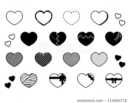 Various heart set 114860718