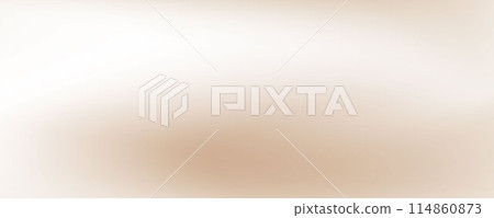 Smooth beige wave gradient background. Soft neutral liquid wallpaper. Silk ecru color texture for banner, flyer, presentation, graphic design, leaflet. Abstract blurred wavy backdrop cover. Vector 114860873
