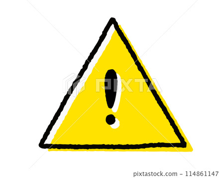 Caution mark triangle (caution mark) Caution mark triangle (caution mark) 114861147