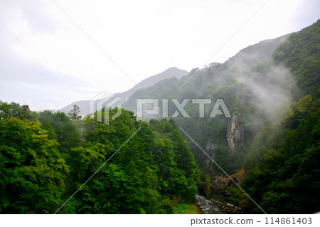Kinugawa Onsen Morning Mist 114861403