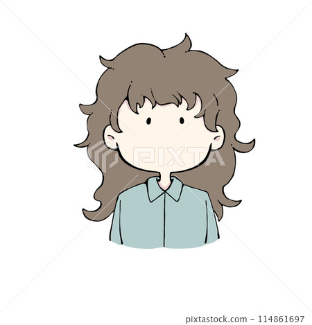 因潮濕醒來頭髮凌亂的女人（長） 114861697