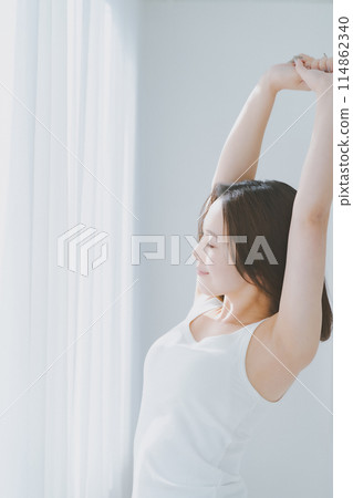 醒來 睡醒 早晨 114862340