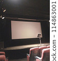 Underground theater with center microphone 114863001