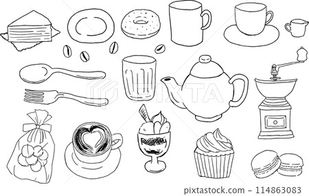 手繪咖啡廳雜貨 114863083