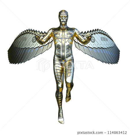 Male cyborg Male cyborg 114863412
