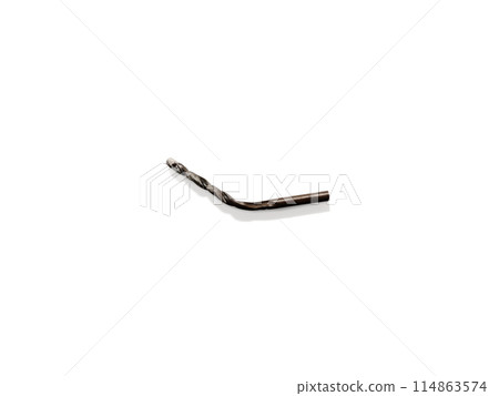 Bent drill , damaged tool Bent drill , damaged tool 114863574