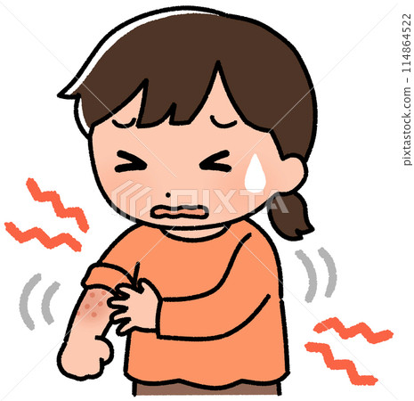 女孩抓傷手臂 114864522