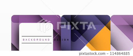 Business triangle and squares vector abstract background Business triangle and squares vector abstract background 114864885
