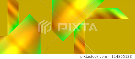 Neon color abstract geometric shapes background design. Vector Illustration For Wallpaper, Banner, Background, Card, Book Illustration, landing page 114865128
