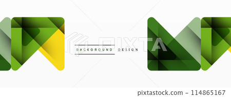 Business triangle and squares vector abstract background 114865167