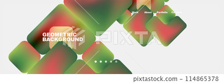 Teal Liquid color background design for Landing page site. Fluid gradient shapes composition. Futuristic design posters. Eps10 vector. 114865378