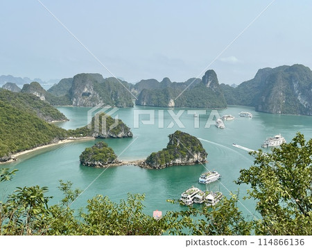 乘船遊覽世界遺產越南下龍灣 114866136