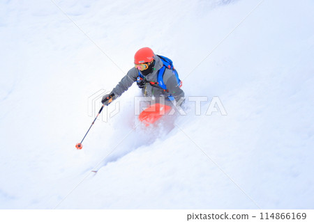 Backcountry skiing Backcountry skiing 114866169